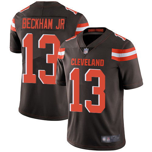 Youth Cleveland Browns #13 Beckham Jr Brown Nike Vapor Untouchable Limited NFL Jerseys